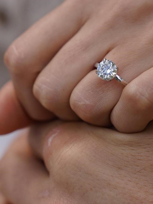 The engagement ring. Picture: Instagram