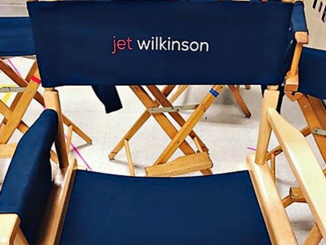 Jet Wilkinson’s director chair.