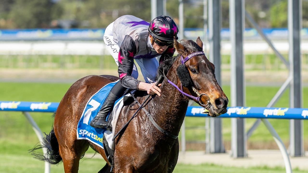 Call Me Vexatious posts an easy win at Morphettville Parks on Saturday. Picture: Makoto Kaneko