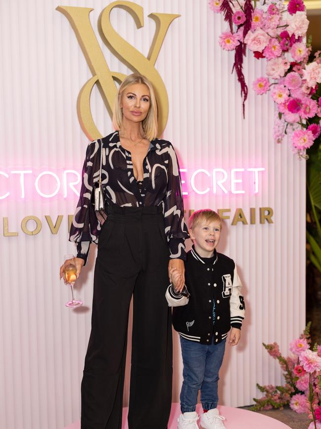Carly Porter and Knox Slattery at the Victoria's Secret Queensland Flagship Store Opening at Pacific Fair. Photo: Celeste Humphrey
