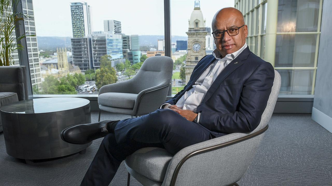 Sanjeev Gupta in his Adelaide CBD office in October, 2024. Picture Mark Brake