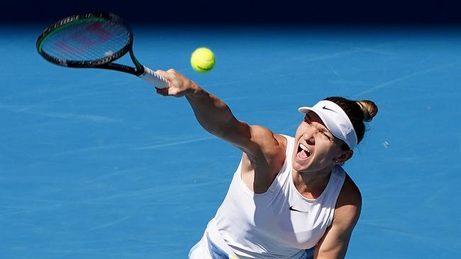 Simona Halep will provide a stern test for Anett Kontaveit. Picture: AAP