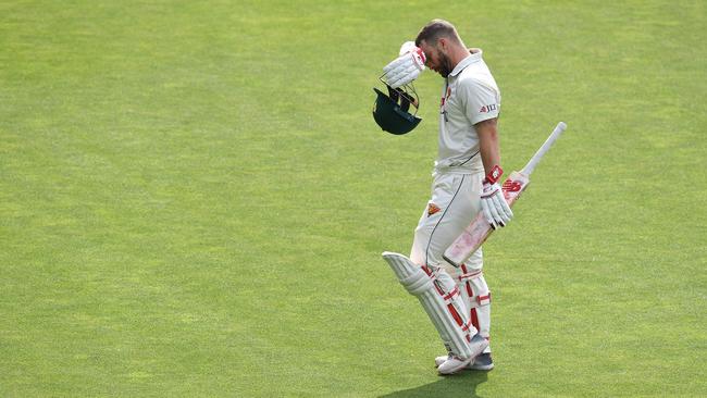 Tasmanian batsman Matthew Wade played a lone hand for the home side. Picture: AAP