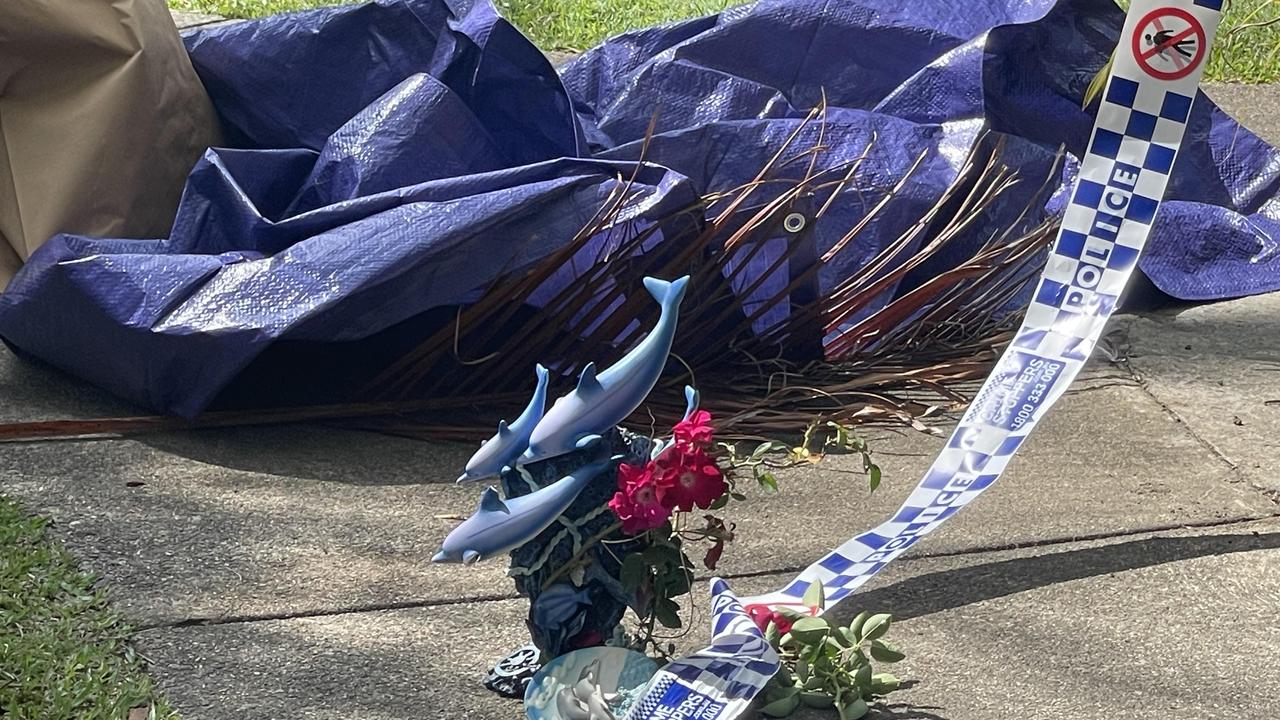 Police crime tape at the Caboolture South unit. Picture: Shayla Bulloch