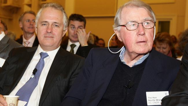 Malcolm Turnbull and Neville Wran.