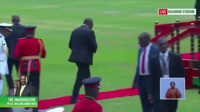 Kenyas President Elect Ruto Arrives At Inauguration Ceremony In Packed Stadium The Courier Mail 1047