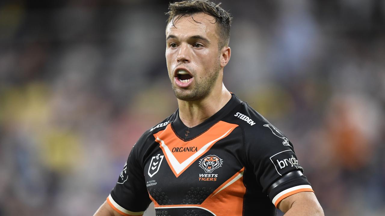 NRL 2022 RD19 North Queensland Cowboys v Wests Tigers - Luke Brooks. Picture: NRL Photos