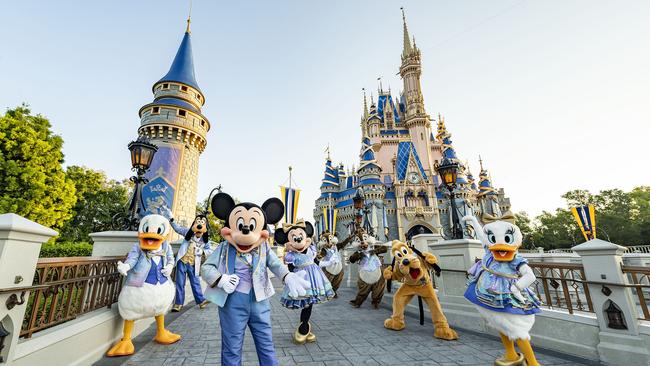 Mickey Mouse and Minnie Mouse at Lake Buena Vista. Picture: Disney World.