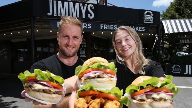 James Burman is the owner of Jimmy’s Burgers and Howlin’ Jay’s, two well-known Cairns foodie locations. Picture: Brendan Radke