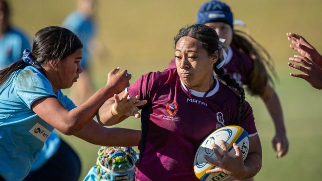 Queenslander Shalom Sauaso in the U16 final.