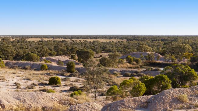 Opal fields at Lightning Ridge. Picture: Getty Images