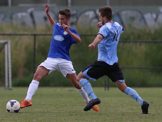 Marcus Allison (left) playing for Merrimac in 2015. Picture: Regi Varghese