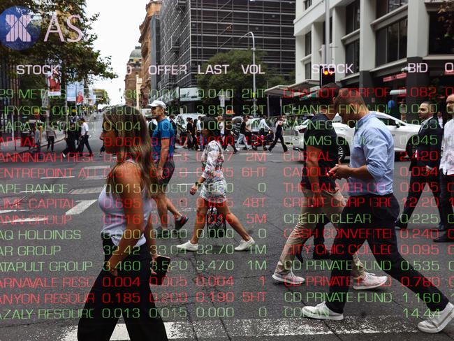 SYDNEY, AUSTRALIA - NewsWire Photos APRIL 15:A view of the digital boards at the ASX in Sydney. Photo: Gaye Gerard / NewsWire
