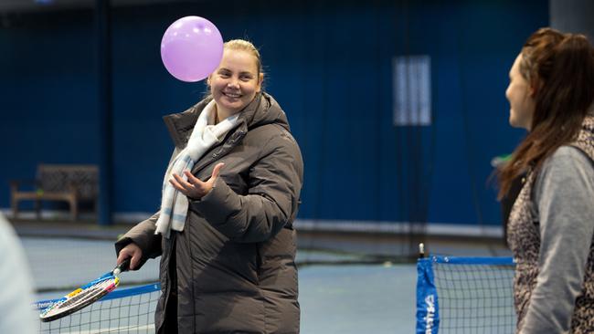 Jelena Dokic during a coaching course at the National Tennis Centre.