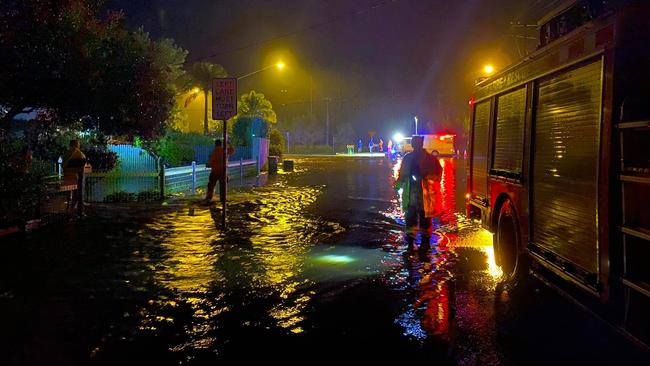 Emergency services have been responding to multiple road closures because of flash flooding across the Central Coast. Picture: Fire &amp; Rescue NSW