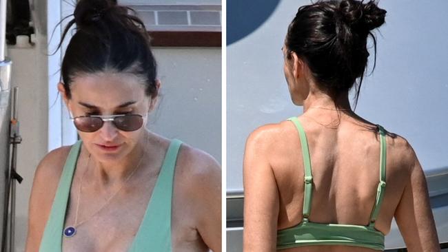 Demi Moore, 60, looked incredible in a bikini while holidaying in Greece.