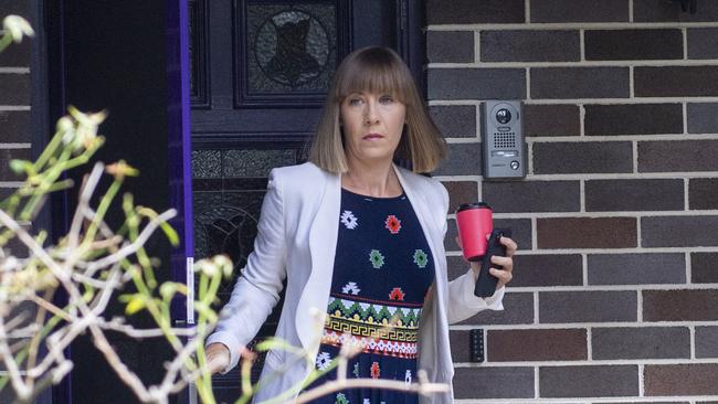 Former NSW Minister for Transport Jo Haylen leaving her Marrickville home while under fire for using a government van to take her to a boozy Hunter Valley lunch, Photo Jeremy Piper