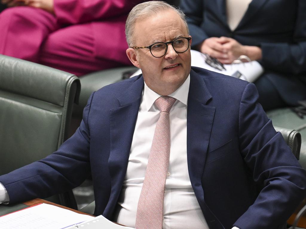 Mr Albanese in the lead as the favoured prime minister. Picture: NewsWire / Martin Ollman