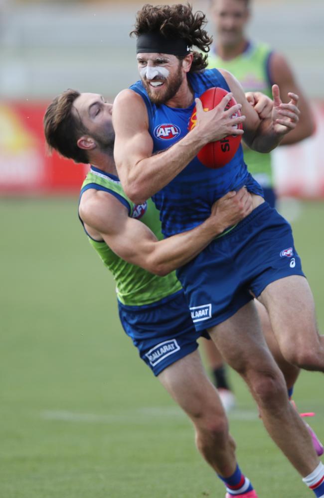 Marcus Bontempelli at Western Bulldogs pre-season training session. Wednesday, December 18, 2024. Picture: David Crosling