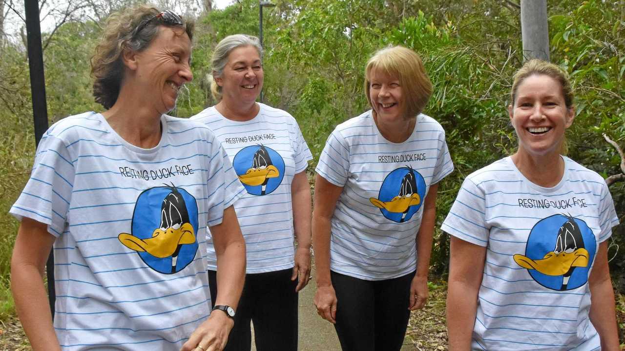 WOMEN POWER: Chick with Kicks Jane Marren, Sue Dunlop, Jan Bramley and Sharen Hynd are preparing to trek 30km to raise money for the Fred Hollows Foundation through the idea of women supporting women. Picture: Caitlin Zerafa