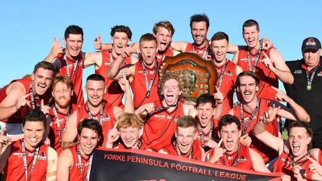 Kadina celebrates the 2023 YPFL premiership. Picture: On The Ball Media