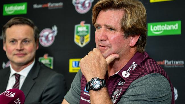 Des Hasler arguably just wanted clarity. Image: AAP Image/Brendan Esposito