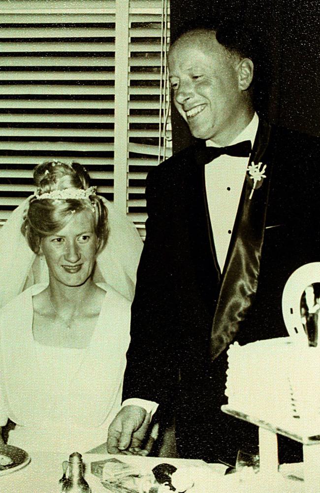 Maurice and Carleen Bryant, parents of Martin Bryant, on their wedding day in 1965.