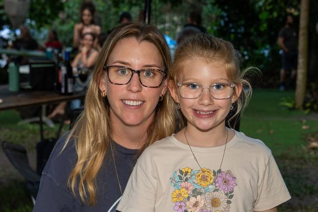 Kylie and Indie Cann from Finch Hatton at Wintermoon Festival at Mount Charlton.Picture: Michaela Harlow