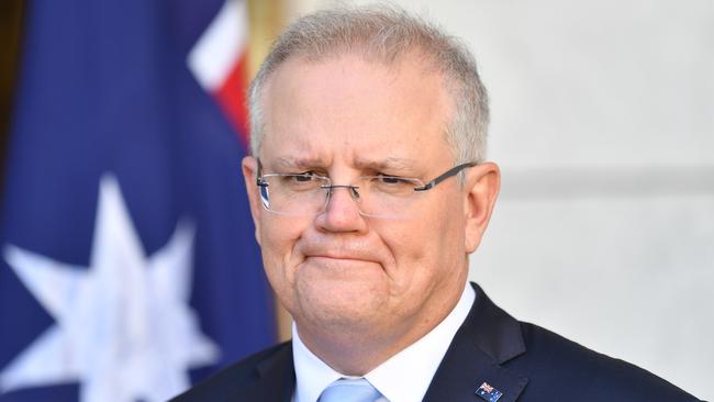 Scott Morrison in Canberra on Friday. Picture: Getty Images