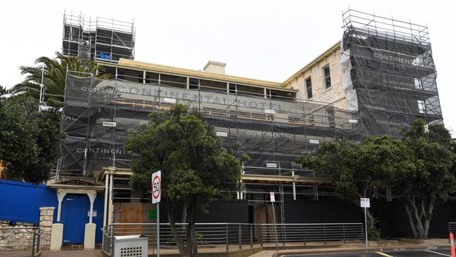 The Continental Hotel in Sorrento is undergoing an $80 million redevelopment. Picture: Penny Stephens