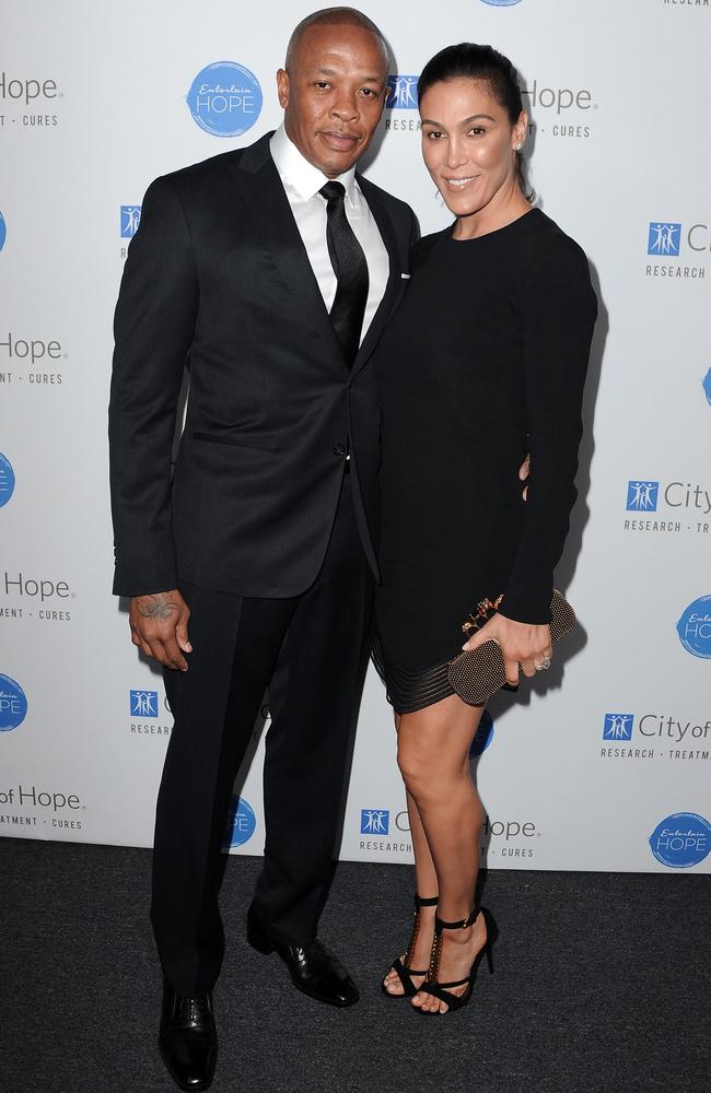 Dr. Dre and his estranged wife Nicole Young. Picture: Angela Weiss/Getty Images for City Of Hope