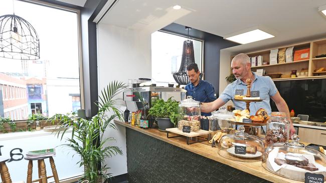 The cosy interior of Abundance on the Westside, in Bathurst St, Hobart. Picture: ZAK SIMMONDS