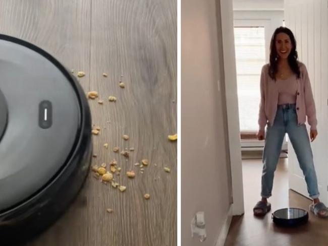 Save a massive $300 on eufy Clean Robovac L60 SES this week at The Good Guys. Picture: TikTok/@eufyhome US