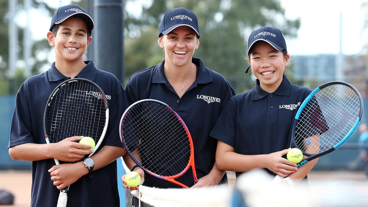 Longines Future Tennis Aces Hana Sonton and Zachary Viiala off to