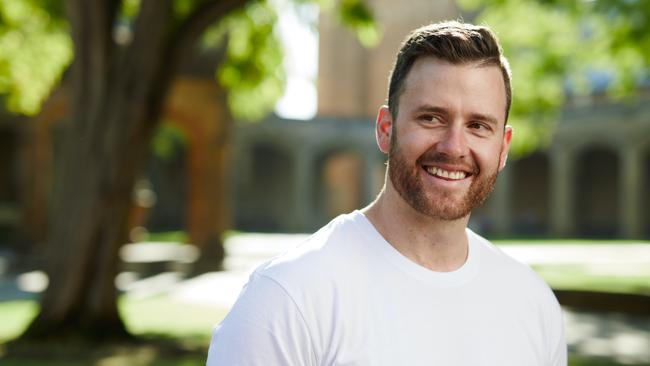 Adelaide ex-serviceman Nathan Bolton, who was deployed to Afghanistan as part of the Australian Special Forces in 2010 and 2012, in Adelaide in 2020. Nathan and his brother Daniel Bolton run a psychology practice focusing on men's mental health. Picture: supplied –