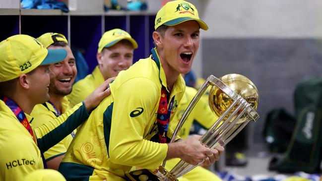 Zampa loves winning things for Australia. Picture: Robert Cianflone/Getty Images