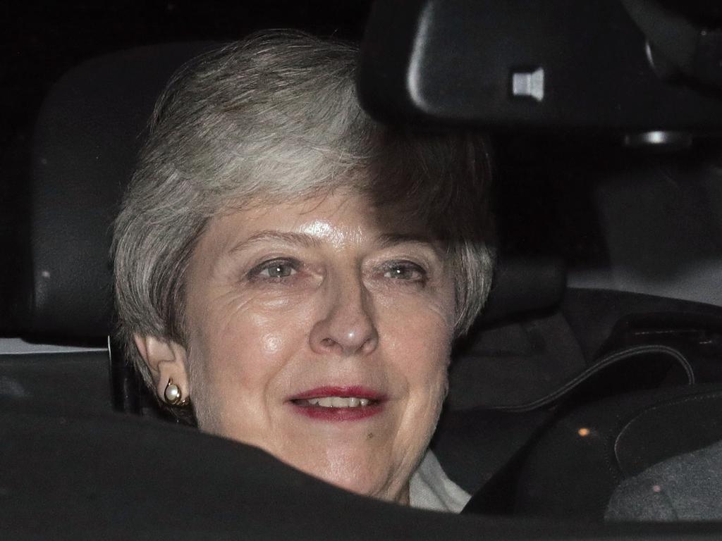 Former prime minister Theresa May leaves the House of Commons after Boris Johnson’s disastrous House of Commons vote. Picture: Aaron Chown/PA Wire.