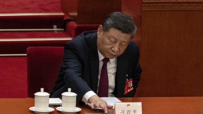 Xi Jinping finds himself in a more precarious position than the Chinese state is willing to admit. Picture: Kevin Frayer/Getty Images