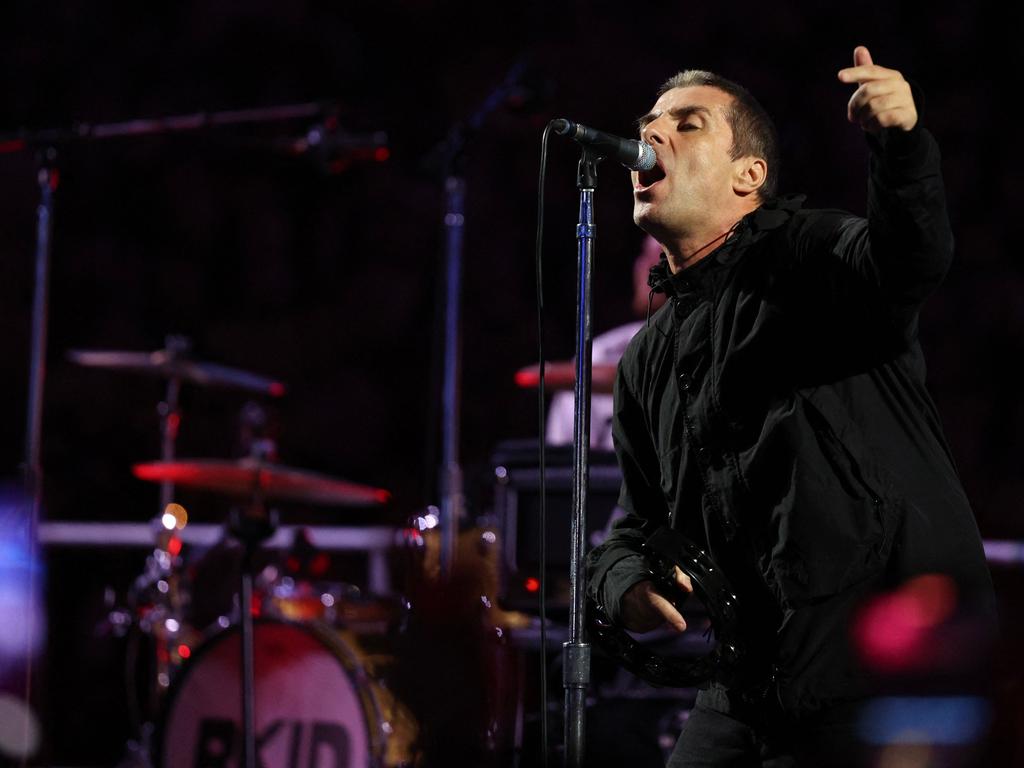 ‘That’s the sort of effect she had on people’ … Liam Gallagher as most people know him, on stage in September 2024.