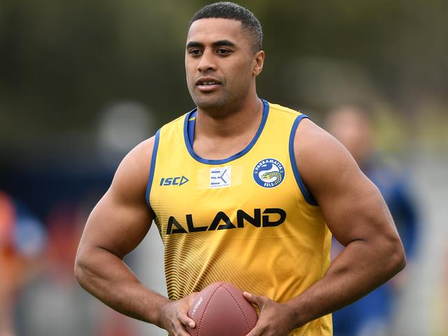 Michael Jennings of the Parramatta Eels during a training session in Sydney, Thursday, September 12, 2019. (AAP Image/Joel Carrett) NO ARCHIVING