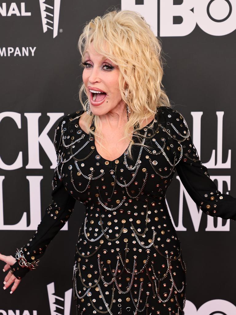 Dolly was thrilled to be chosen for the honour. Picture: Theo Wargo/Getty Images for The Rock and Roll Hall of Fame