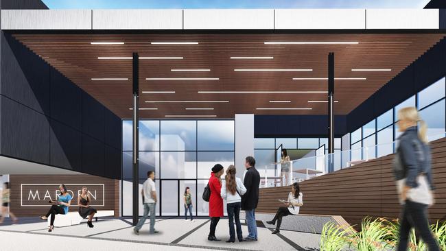 An artist's impression of the redeveloped Marden Shopping Centre, due to be completed within two months.