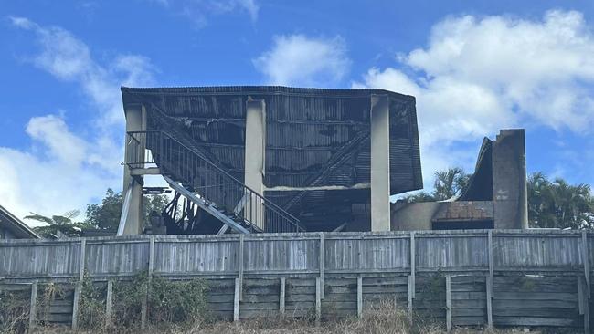 The aftermath of a house fire on Denise Drive in Upper Coomera. Photo: Facebook/Jak Kennedy