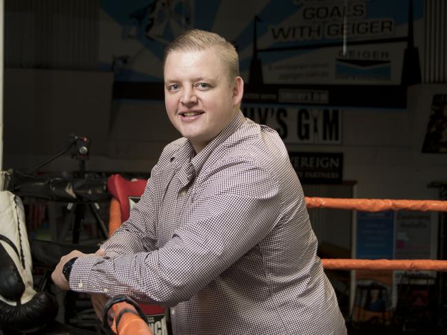 Ready to make his debut as an announcer at the boxing, Joel Stower