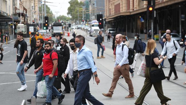 Data shows 53 per cent of Victorian Public Service employees are regularly working from the office. Picture: David Crosling