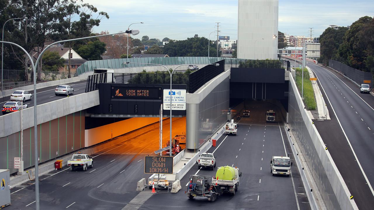 WestConnex is cutting time off the trip between the M4 and Parramatta Rd or the City West Link heading into Sydney’s CBD. Picture: Sam Ruttyn