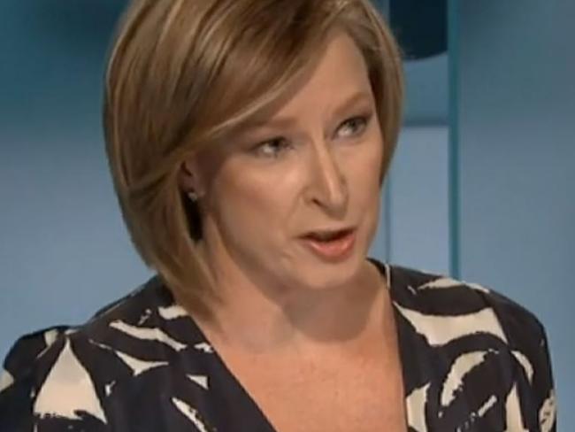 ABC 7.30's Leigh Sales quizzes Treasurer Josh Frydenberg on big banks and their interest rate cuts. Picture: ABC.