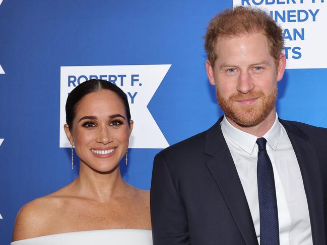 NEW YORK, NEW YORK - DECEMBER 06  Meghan, Duchess of Sussex and Prince Harry, Duke of Sussex attend the 2022 Robert F. Kennedy Human Rights Ripple of Hope Gala at New York Hilton on December 06, 2022 in New York City. (Photo by Mike Coppola/Getty Images forÃÂ 2022 Robert F. Kennedy Human Rights Ripple of Hope Gala)