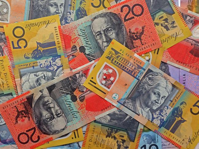 AUSTRALIA - NewsWire Photos - General view editorial generic stock photo of Australian cash money currency. Picture: NCA NewsWire / Nicholas Eagar