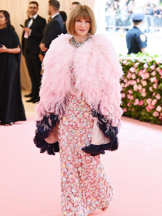 Met Gala co-chair Anna Wintour wore Chanel (and was dubbed by Rihanna as the best dressed). Picture: Getty Images